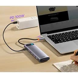 USB-хаб Baseus Metal Gleam Series 12-in-1 (WKWG020213) [124910] - мініатюра 7