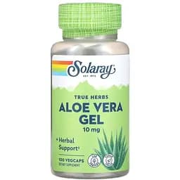 Алоэ вера Solaray концентрированный гель 10 мг 100 вегетарианских капсул