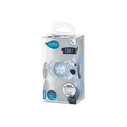 Пустушка Nuvita 7064 Air55 Cool ортодонтична 0m+ зірка блакитна NV7064BS - мініатюра 3
