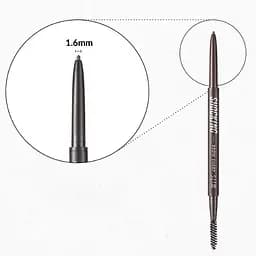 Олівець для брів Tony Moly The Shocking Vegan Brow Sharp Slim Gray Brown тон 01, 0.8 г - мініатюра 2
