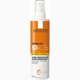 Сонцезахисний спрей La Roche-Posay Anthelios Spray Invisible для чутливої шкіри тіла та обличчя SPF 50+ 200 мл