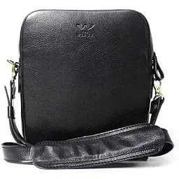 Шкіряна сумка Challenger S чорна флотар