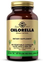 Натуральна добавка Solgar Chlorella, 100 вегакапсул