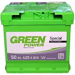 Акумулятор Green Power Standart 50Ah (+/-) (420EN) (207х175х190)