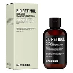 Омолоджувальний тонік для обличчя Mr. Scrubber Bio Retinol з екстрактом синіх водоростей 200 мл