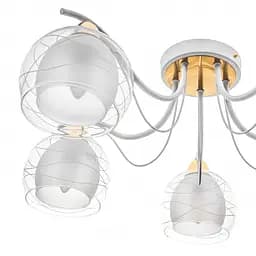 Люстра стельова Brille в спальню E27 60W WH (LK-629C/5) - мініатюра 5