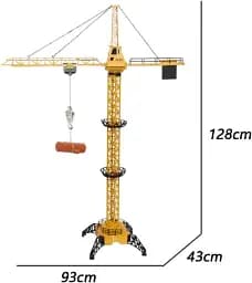 Іграшка кран на радіокеруванні Tower Crane 8063E Будівельний баштовий кран із дистанційним керуванням - мініатюра 2