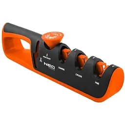 Neo Tools Точилка для ножей и ножниц, регулируемый угол заточки, 3 этапа заточки