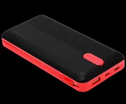 Універсальна зарядна батарея Power Bank Sword SW-20PO3 20000mAh (Micro USB Lightning Type-C) Чорно-червоний - мініатюра 3
