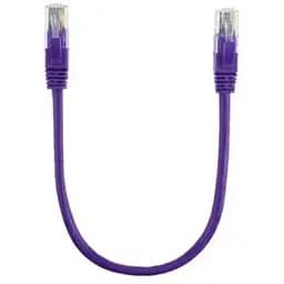 Патч-корд 0.3м, RJ-45, Cat.5e, CU, мідь, фіолетовий Ritar (PCR-CU/0.3Pe / 14090)