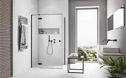 Душові двері Radaway Essenza New Black KDJ 120x200 скло прозоре, праві (1385042-54-01R) - мініатюра 2