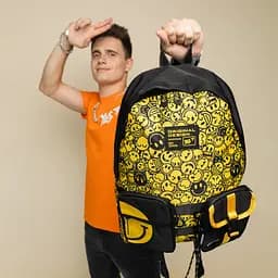 Рюкзак Yes T-137 Smiley World, чорний з жовтим (559483) - мініатюра 5