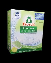 Таблетки для миття посуду в ПММ FROSCH Лимон 20г, 50шт