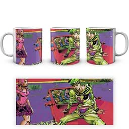 Кухоль GeekLand JoJo's Bizarre Adventure Неймовірні пригоди ДжоДжо:Гонка сталева куля JJSBR 16 330 мл білий - мініатюра 4
