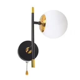 Стильне Бра Brille на 1 лампочку BR-01 474W/1 E27 AB/BK