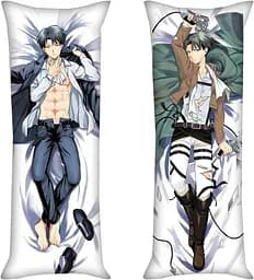 Наволочка дакимакура Атака титанов Леви Аккерман Attack on Titan Levi Ackerman 150 х 50 см