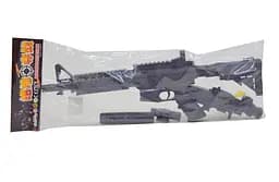 Автомат M4-2 на батарейках, лазер, пульки, в пакете 58*19*7см (6951000018530)