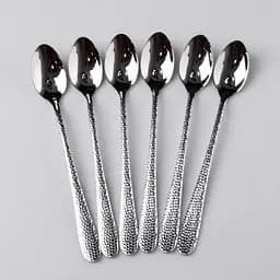 Набор ложек для латте Yiwu6 штук из нержавеющей стали 19 см ложки глянцевые десертные столовые приборы HP-16978-08