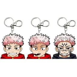 Брелок голографічний 3D Магічна битва Сукуна Jujutsu Kaisen Sukuna Ryoumen 5 см