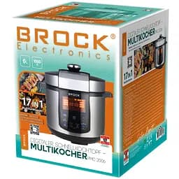 Мультиварка Brock PMC 2006 скороварка 1000Вт 6л 17 програм - мініатюра 2