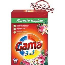 Пральний порошок Gama 3 в 1 універсальний Тропічні квіти 6.3 кг