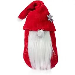 Фігурка Strateg Новорічний Гном великий 22 см червоний 60605