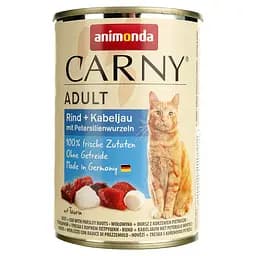 Вологий корм для котів Animonda Carny Adult з яловичиною, тріскою та коренем петрушки 400 г - мініатюра 2