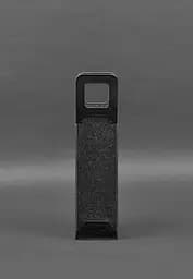 Чехол для вина 1.0 из фетра с кожаными вставками черный Краст