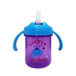 Детский поильник с трубочкой "Little pirate" Mega Zayka MGZ-0335(Deep-Blue) 280 мл