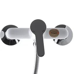 Змішувач для душу Ibergrif Square M12022W IB0032, Білий матовий - мініатюра 3