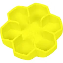 Миска собак и кошек Waudog Silicone для медленного питания 750 мл желтая