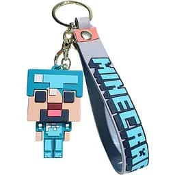 Брелок Watchbands Стів з Майнкрафт Steve Minecraft великий (KCHN-MNCRFT/01)