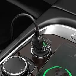 Адаптер автомобільний HOCO Type-C cable Farsighted Z39 18W набір чорний - мініатюра 2