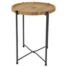 Складний стіл Bo-Camp Carnaby M 32x32 cm Bamboo Brown (1404322), Світло-коричневий - мініатюра 3
