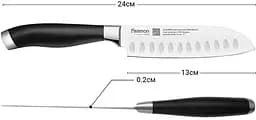 Ніж сантоку Fissman Elegance із високолегованої нержавіючої сталі 130 мм 000264768 - мініатюра 2
