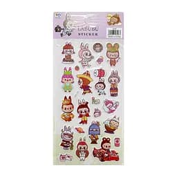 Детский набор наклеек "Лабубу" Bambi YG0328(Violet2) микс, 10х22 см