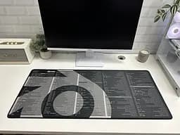 Великий килимок для мишки WorkPlaceShop Поєднання клавіш для Blender - мініатюра 7