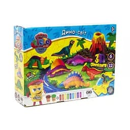 Набор креативного творчества "Тесто для лепки Master Do" Danko Toys TMD-10 укр Динозавры