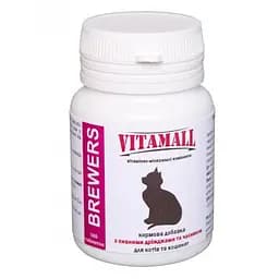 Кормовая добавка VitamAll с пивными дрожжами и чесноком, для кошек, 100 табл/50 г