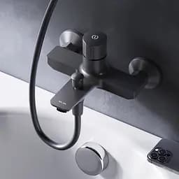 Змішувач для ванни Am.Pm X-Joy TouchReel black F85A10522 Чорний матовий - мініатюра 2