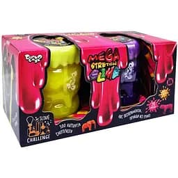 Вязкая масса Danko Toys Mega Stretch Slime SLM-11-02U 2 банки Вид 1 