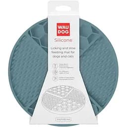 Коврик для слизывания и медленного питания Waudog Silicone 211х211х30 мм серый