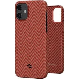 Чохол-накладка Pitaka MagEZ Case Herringbone Red/Orange для iPhone 12 mini (KI1207)