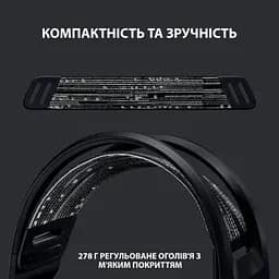 Навушники Logitech G733 Lightspeed Wireless RGB Gaming Headset Black (981-000864) - мініатюра 2