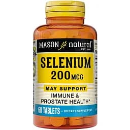 Вітаміни та мінерали Mason Natural Selenium 200 mcg, 60 таблеток