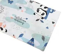 Хлопковая пеленка Moontime 100х80см "Панды с вигвамами"