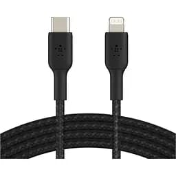 Кабель Belkin Boost Up Charge Braided USB-C to Lightning 2м Black (CAA004BT2MBK) [158802]