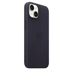 Чохол Apple Leather Case with MagSafe для Apple iPhone 14 Ink (MPP63) [77036] - мініатюра 2