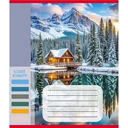 Зошит загальний "Кольори гір" Leader 060-610093K-5 в клітинку, 60 аркушів