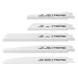 Набір пиляльних полотен для пили шабельної Trotec Wood/Metal Set 12 шт. (DAS302824)